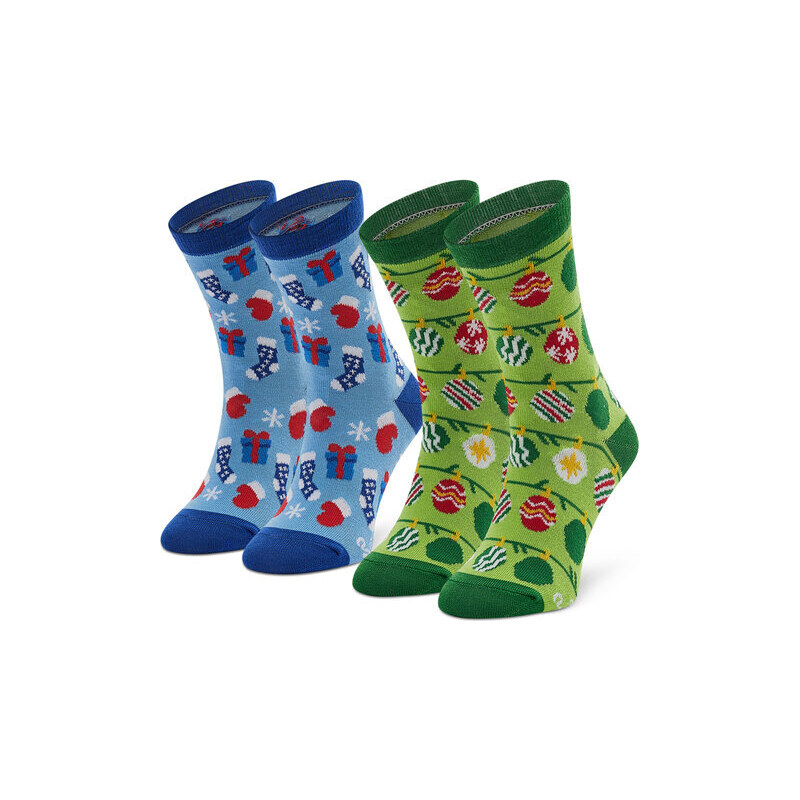 Set de 2 perechi de șosete lungi pentru copii Rainbow Socks