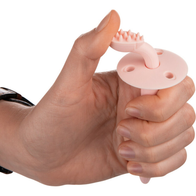 Canpol babies Silicon dentară periuta de dinti s ocru. eticheta - roz