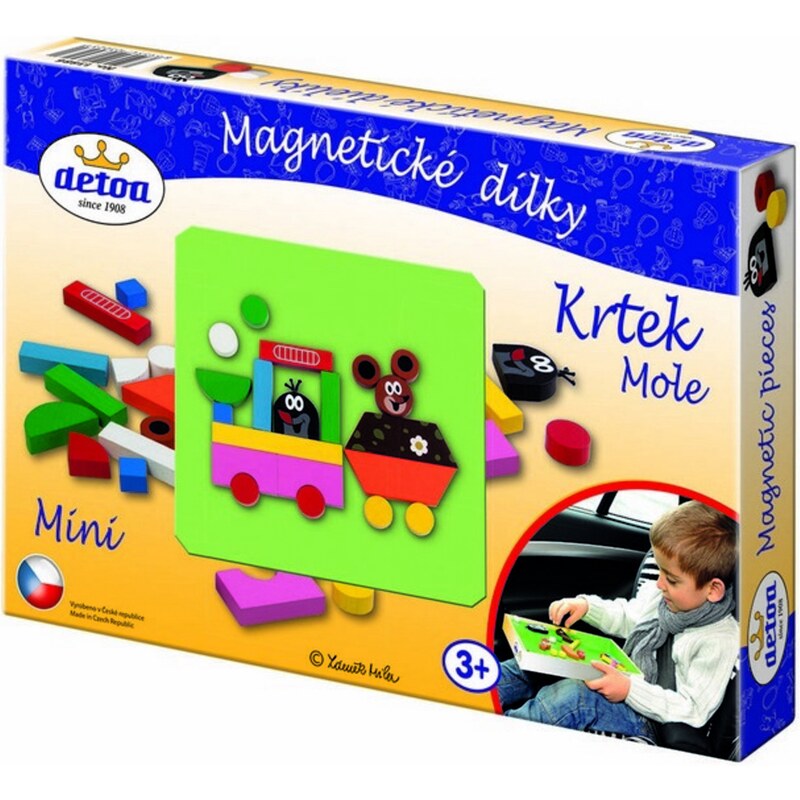Detoa Piese de puzzle magnetic - Cârtiță mini