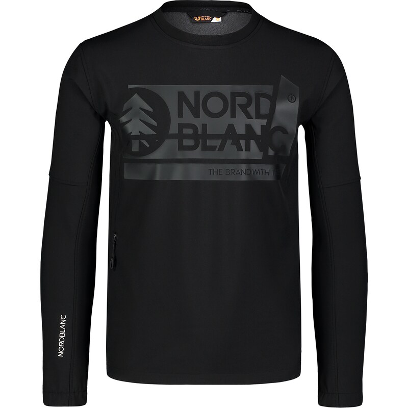 Nordblanc Hanorac din softshell negru pentru bărbați DECOMPONATE