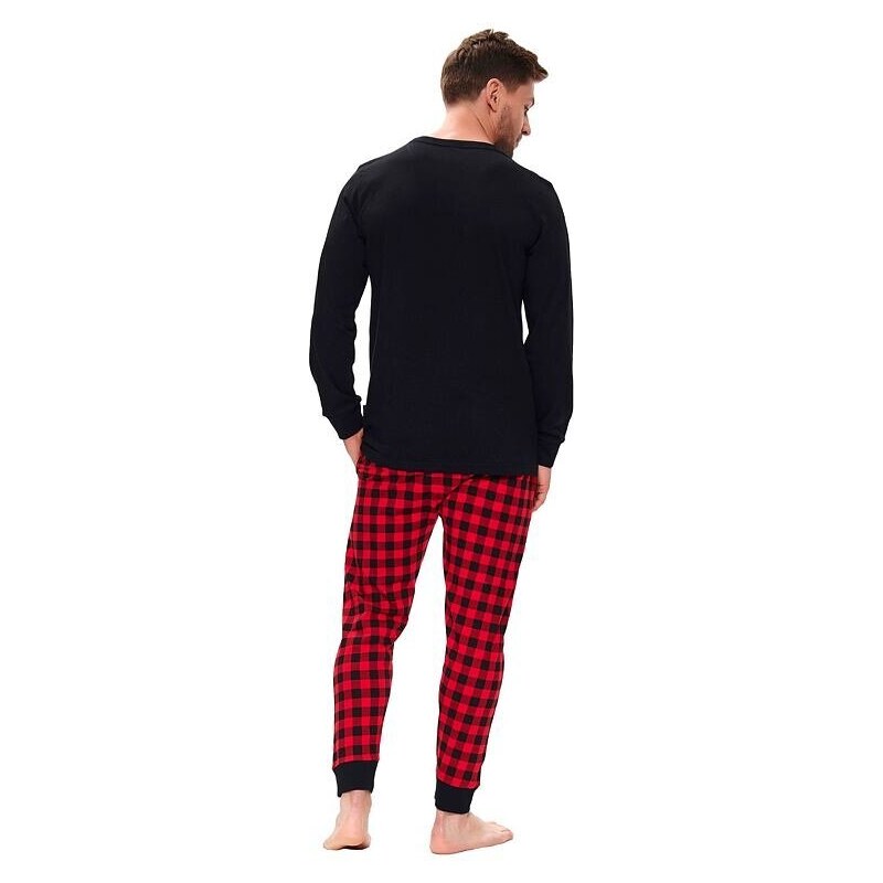 DN Nightwear Pijama pentru bărbați King neagră