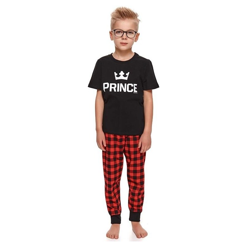 DN Nightwear Pijama băieți Prince II neagră