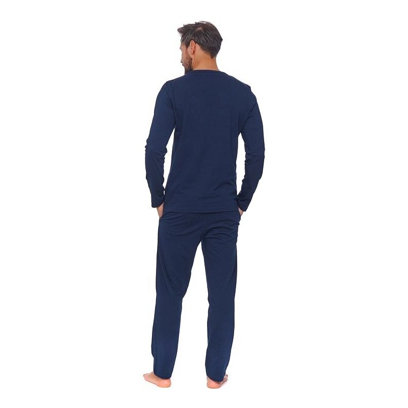 DN Nightwear Pijamale bărbați Kompas albastru