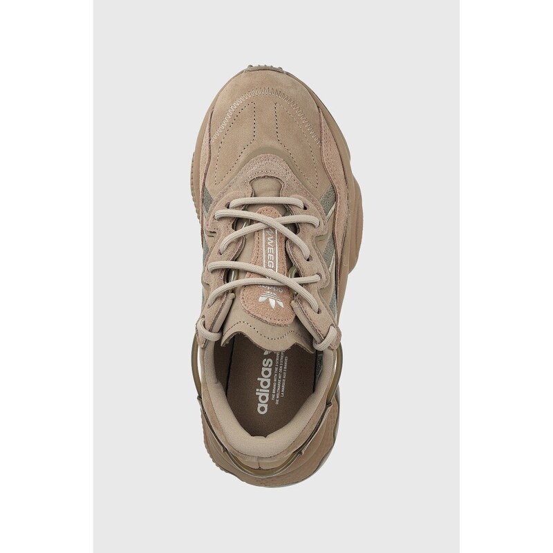 adidas Originals sneakers din piele întoarsă Ozweego culoarea maro, GY6813 GY6813-BRN/SBROWN