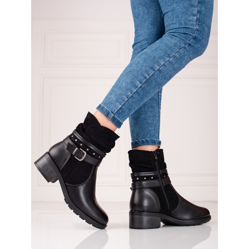 GOODIN Shelvt women's ankle boots with decorative belt