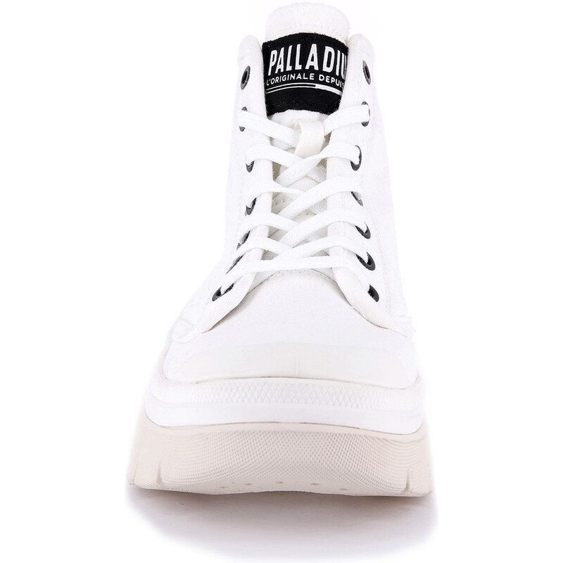 Palladium sneakers Pallawave femei, culoarea alb