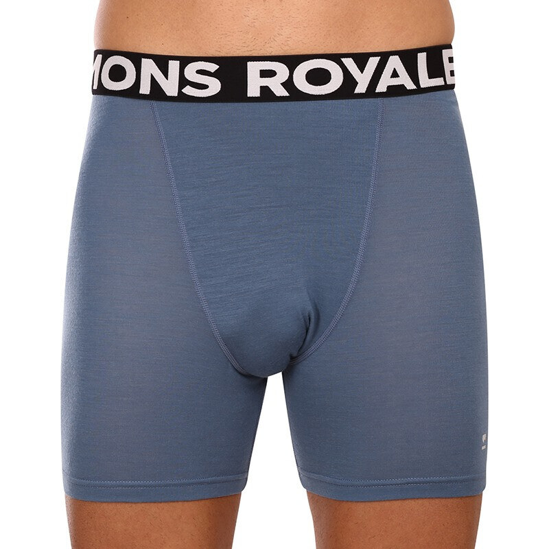 Boxeri bărbați Mons Royale merino albaștri (100088-1169-376) XXL