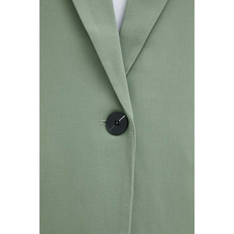 Bruuns Bazaar sacou culoarea verde, un singur rand de nasturi, neted