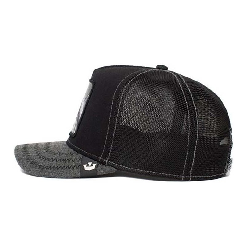 Goorin Bros șapcă din amestec de lână culoarea negru, cu imprimeu