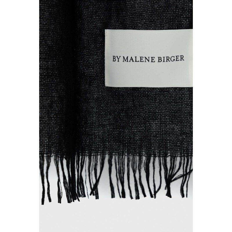 By Malene Birger esarfa de lana culoarea negru, neted