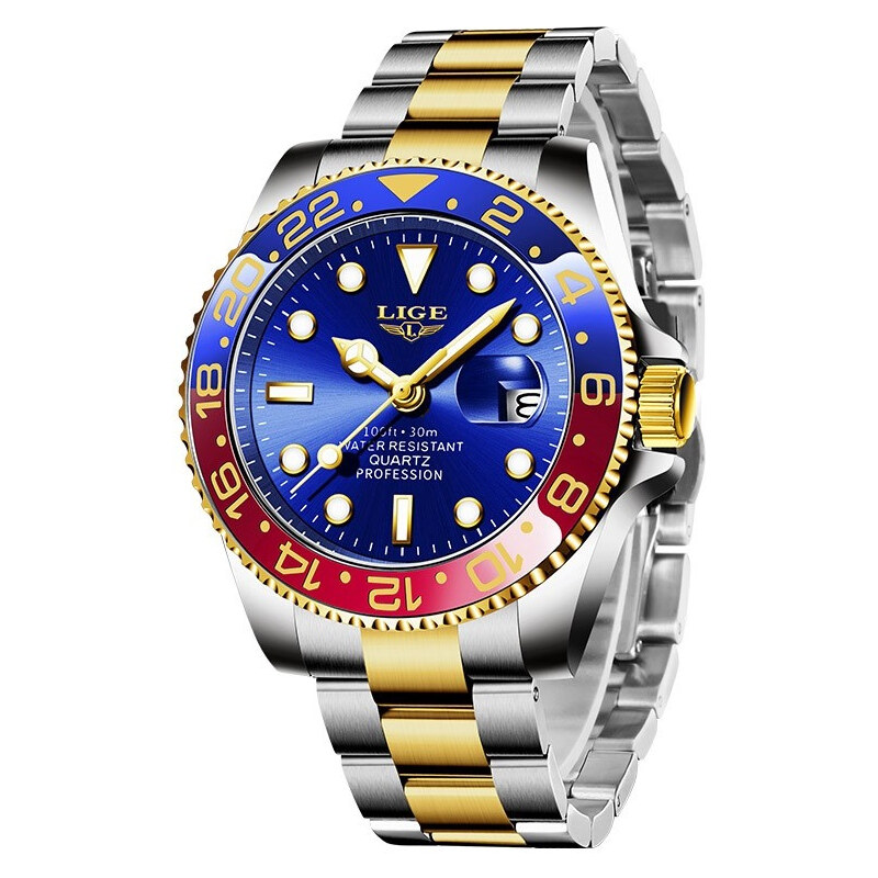 Ceas barbatesc Lige Data Quartz Analog Otel