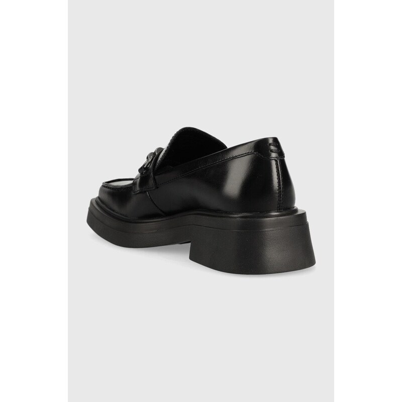 Vagabond Shoemakers mocasini de piele EYRA femei, culoarea negru, cu toc plat, 5550.001.20