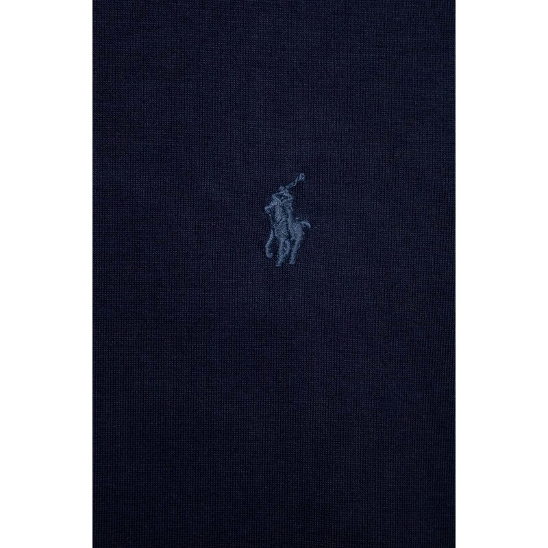 Polo Ralph Lauren pijama copii culoarea albastru marin, cu imprimeu