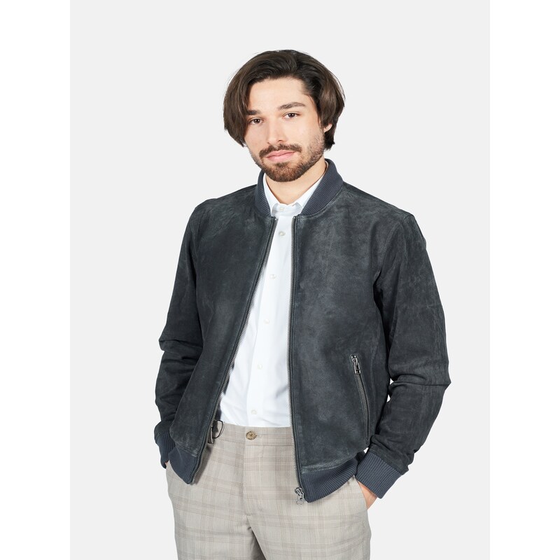 FREAKY NATION Geacă de primăvară-toamnă 'Ted' gri metalic