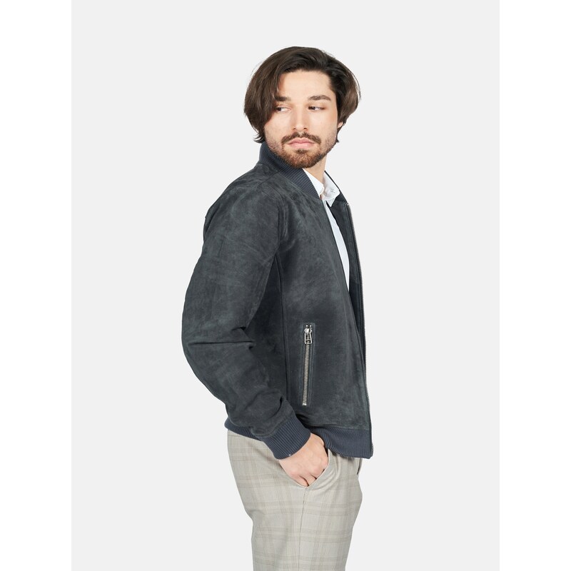 FREAKY NATION Geacă de primăvară-toamnă 'Ted' gri metalic