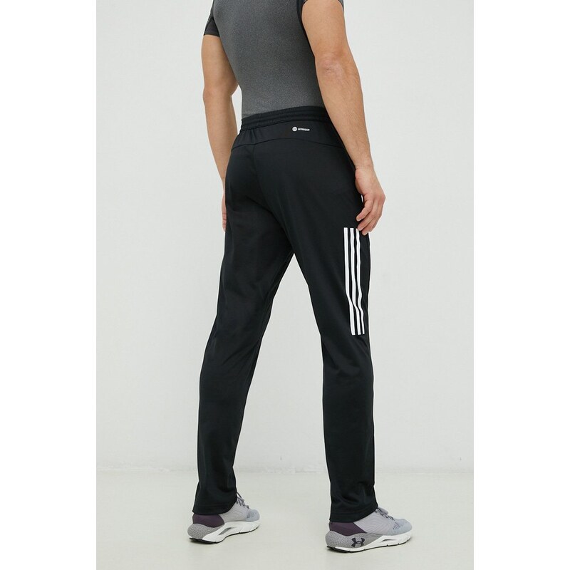 adidas Performance pantaloni de antrenament bărbați, culoarea negru, cu imprimeu HT7180