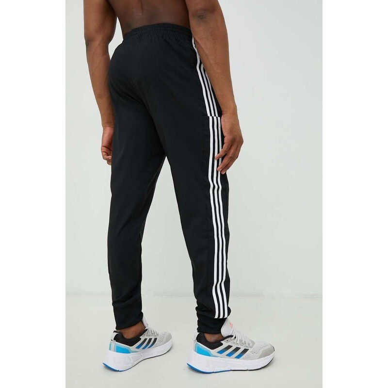 adidas pantaloni de antrenament bărbați, culoarea negru, cu imprimeu IC0041