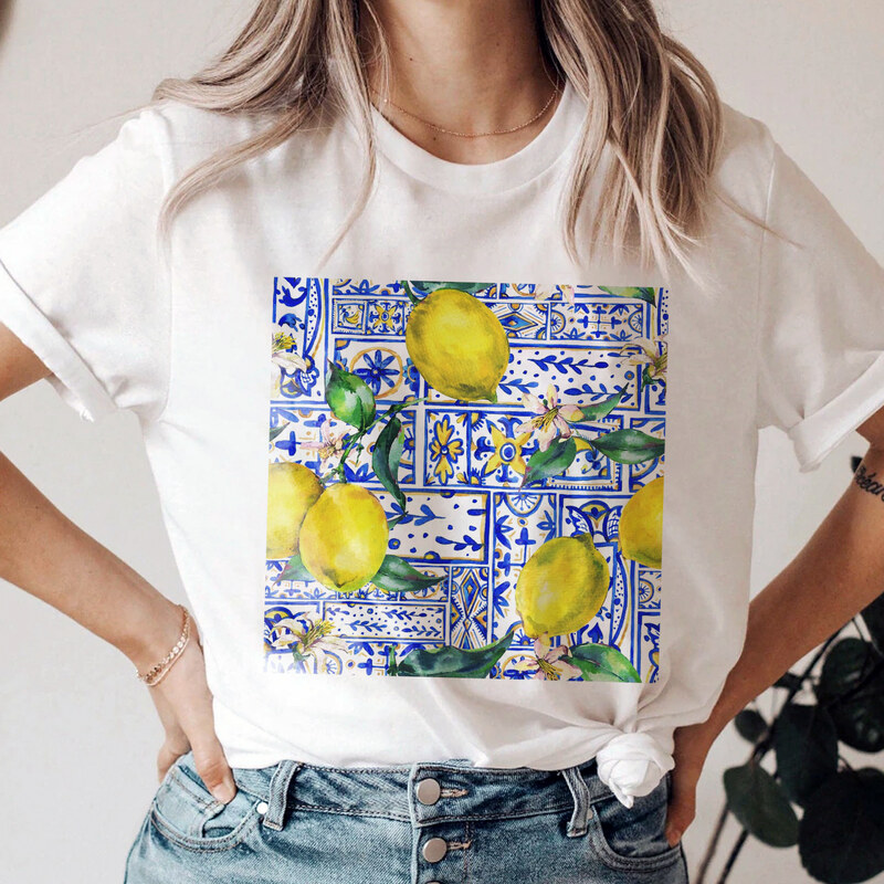 orielle Tricou Lemon Tile