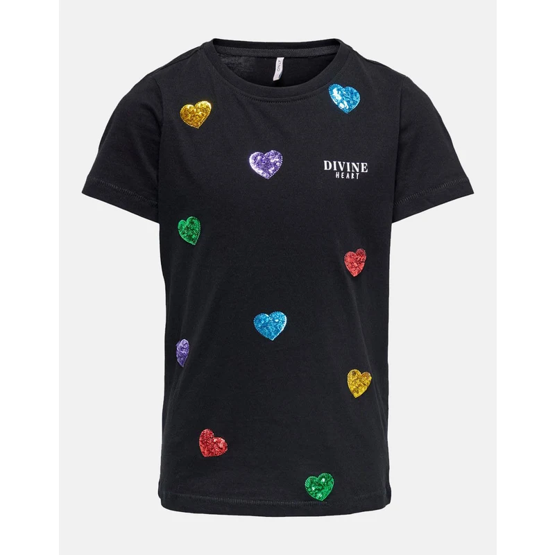 Sister Jane Unisex Maris cotton blend heart embellished boxy shirt in green