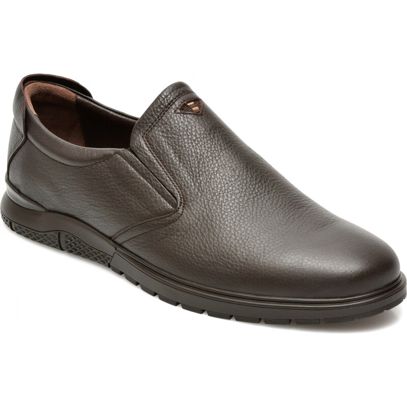 Otter Pantofi casual barbati, piele naturala, OT556 maro inchis - 44 EU