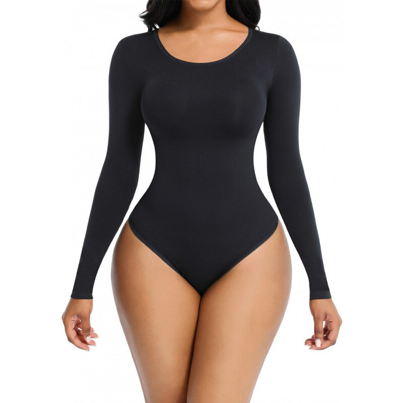 TalieDeViespe Body Top Modelator ---LADIES` BLOUSE --- Black (MARIME: XS/S)