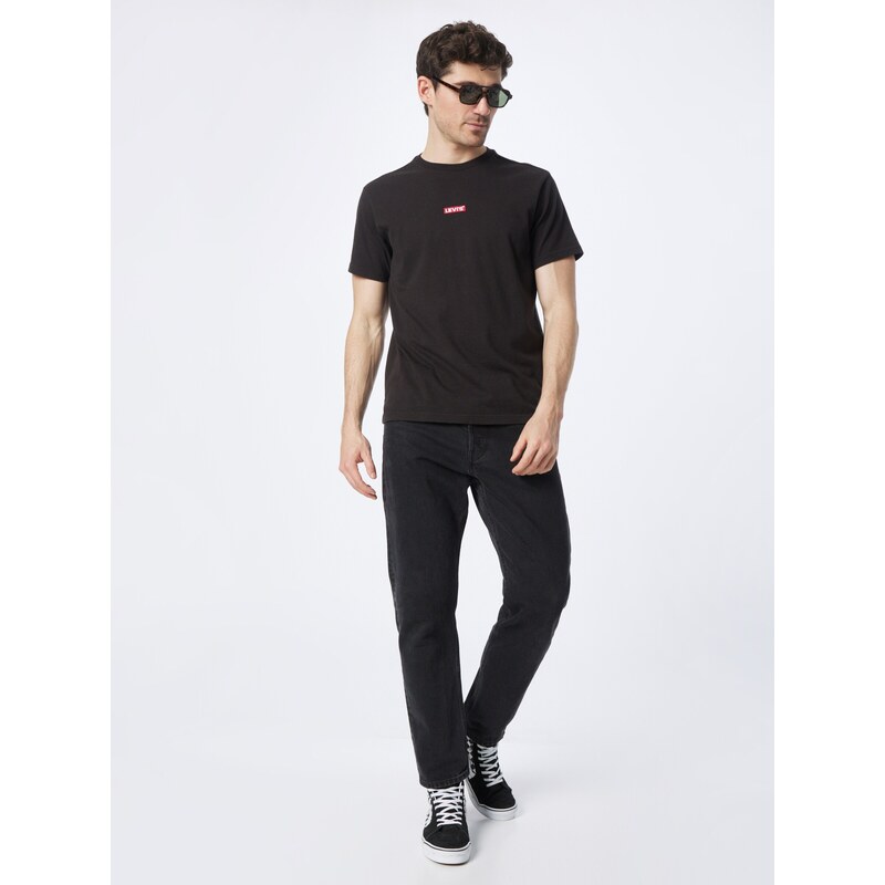 LEVI'S  Tricou 'Relaxed Baby Tab Short Sleeve Tee' roșu / negru
