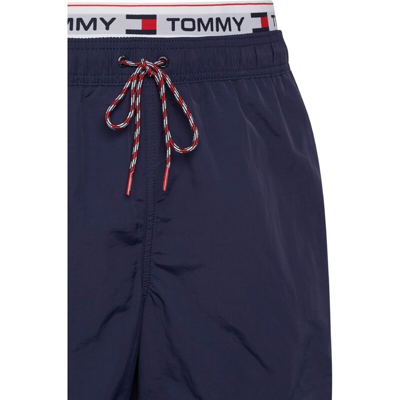 Tommy Hilfiger Underwear Șorturi de baie bleumarin / gri deschis / roșu / alb