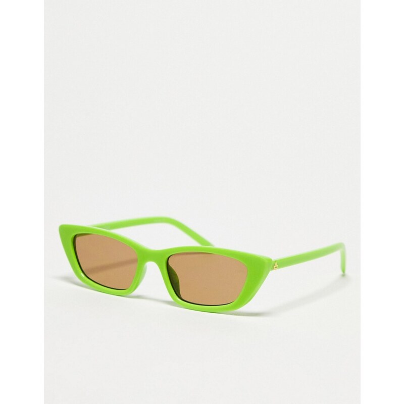 AIRE titania festival sunglasses with tan lens in green