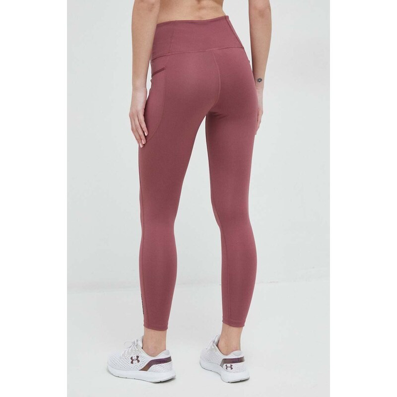 New Balance leggins de antrenament Shape Shield culoarea roz, neted