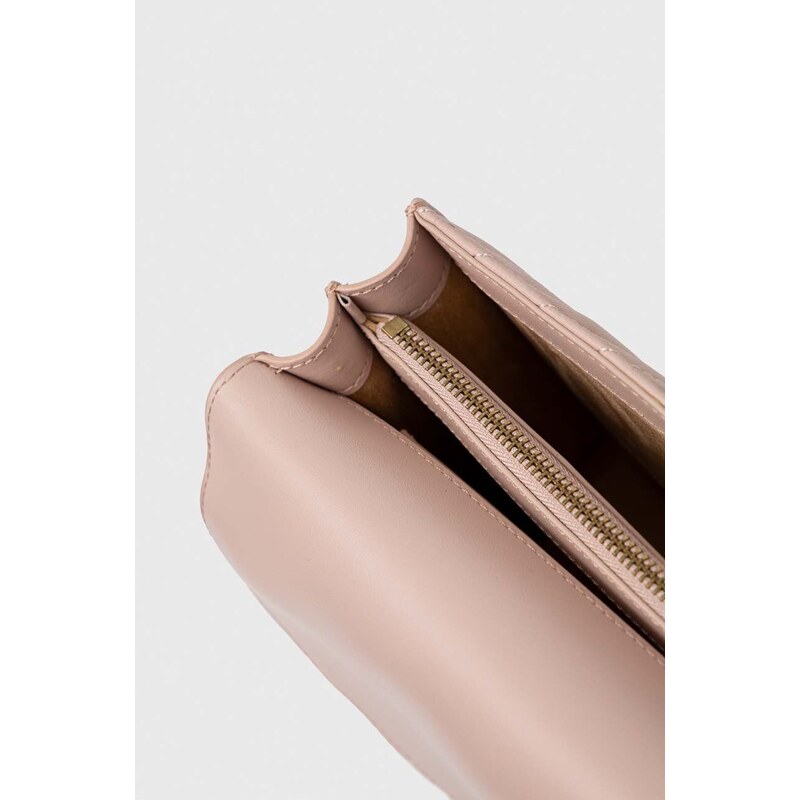 Pinko poseta de piele culoarea roz, 100941 A0GK