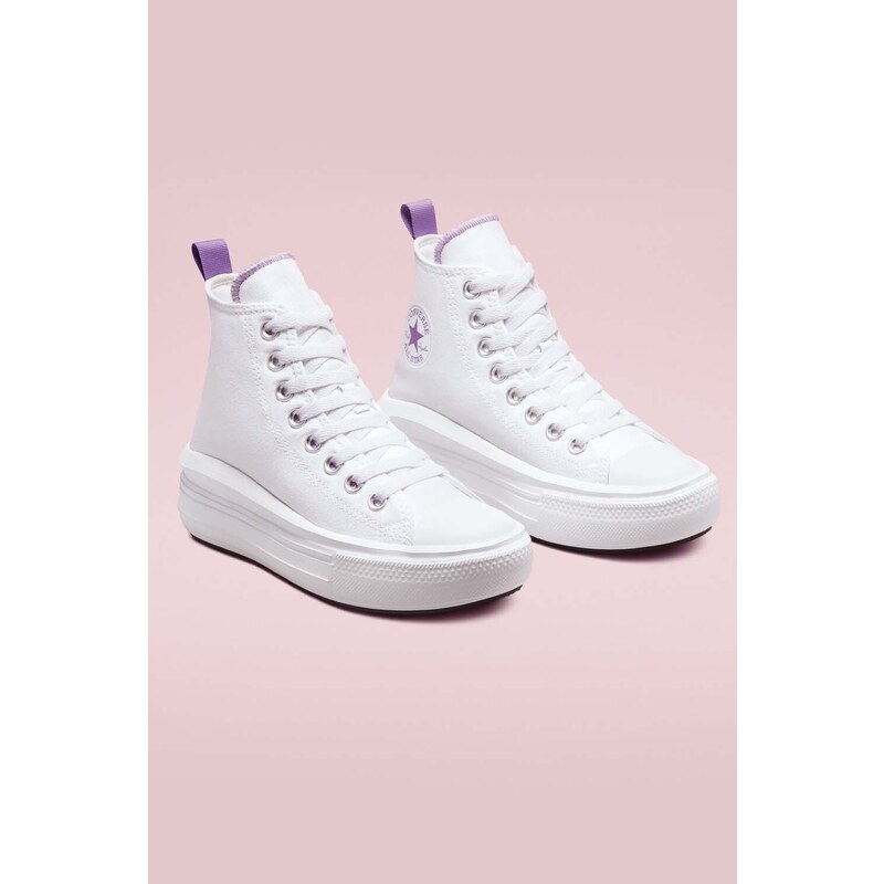 CONVERSE Sneakers Chuck Taylor All Star Move Platform A03667C 102-white/pixel purple/white