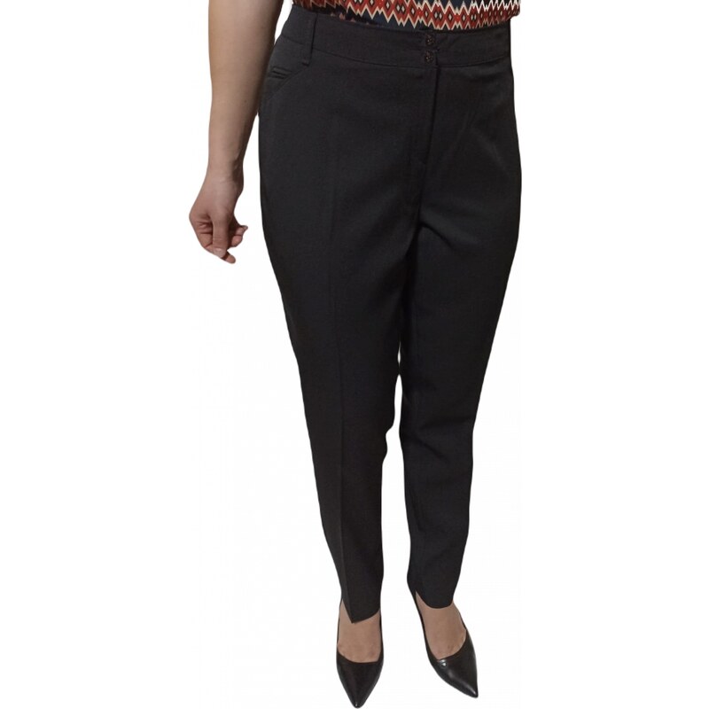 Pantaloni dama din stofa neagra - P024
