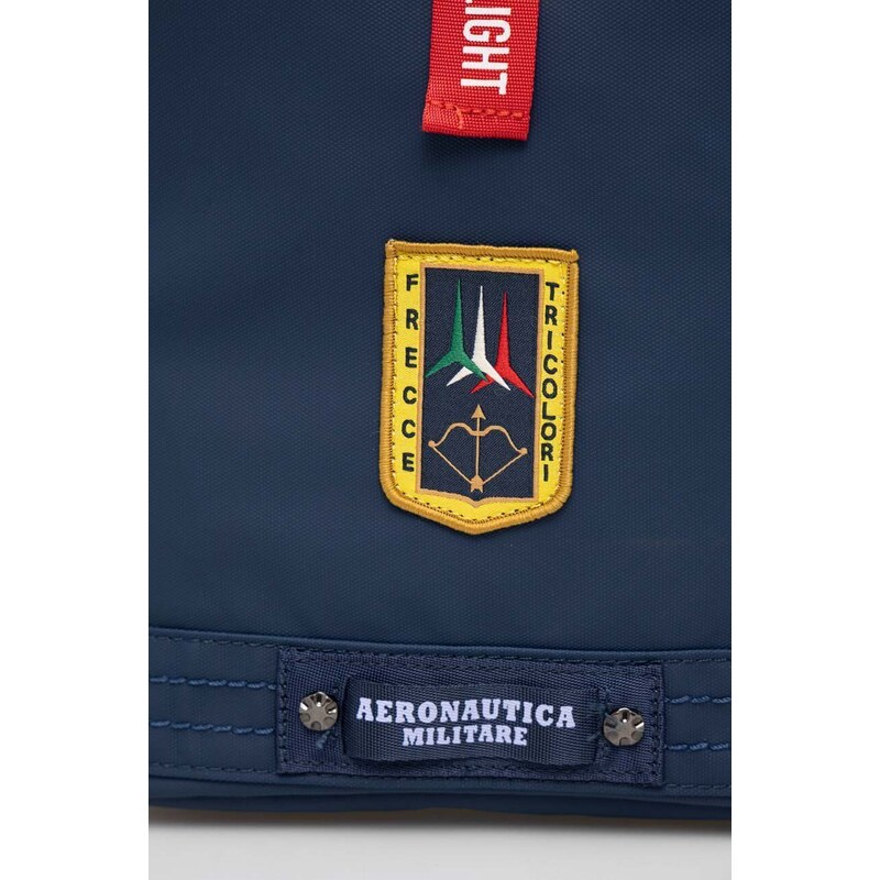Aeronautica Militare rucsac barbati, culoarea albastru marin, mare, cu imprimeu
