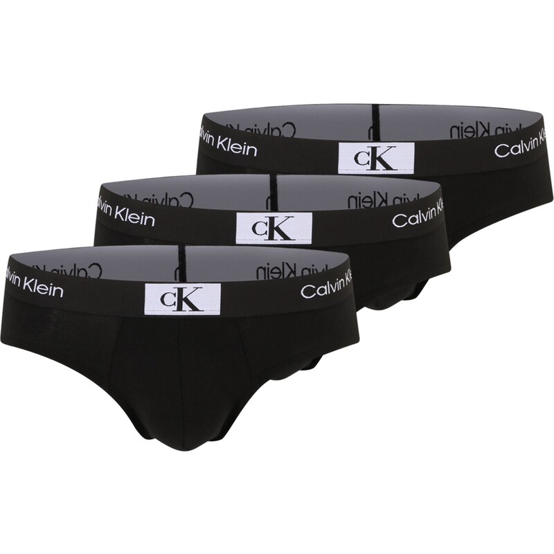 Calvin Klein Underwear Slip 'CK96' negru / alb
