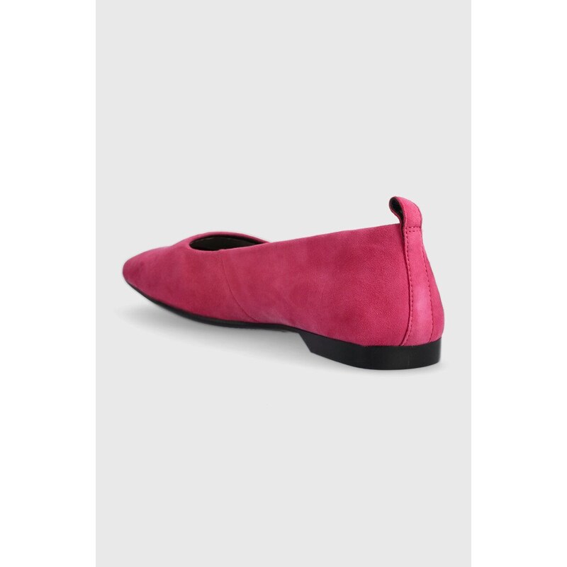 Vagabond Shoemakers balerini din piele intoarsa DELIA culoarea roz, 5307.240.46