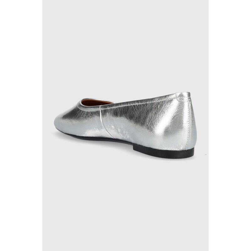 Vagabond Shoemakers balerini de piele Jolin culoarea argintiu, 5508.083.79