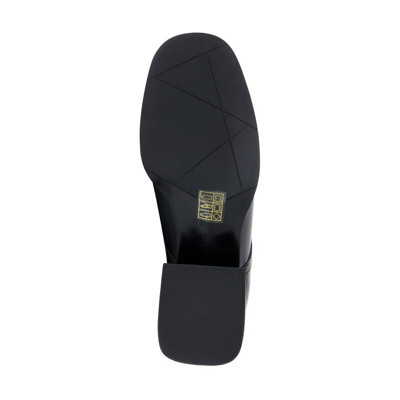 Pantofi dama, Epica, HMY1188-05B-W381D-01-L-Negru, elegant, piele naturala, cu toc, negru (Marime: 40)