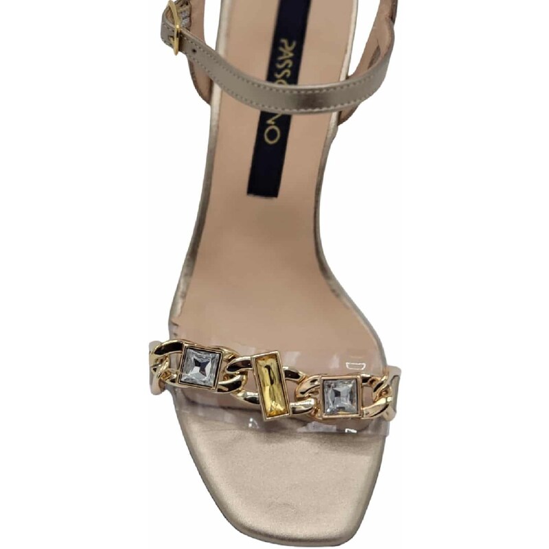 Passofino Sandale elegante cu accesorii Atropos Gold