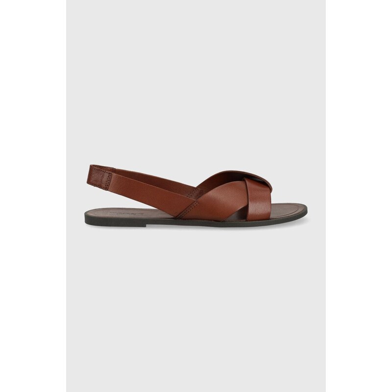 Vagabond Shoemakers sandale de piele TIA 2.0 femei, culoarea maro, 5531.001.27