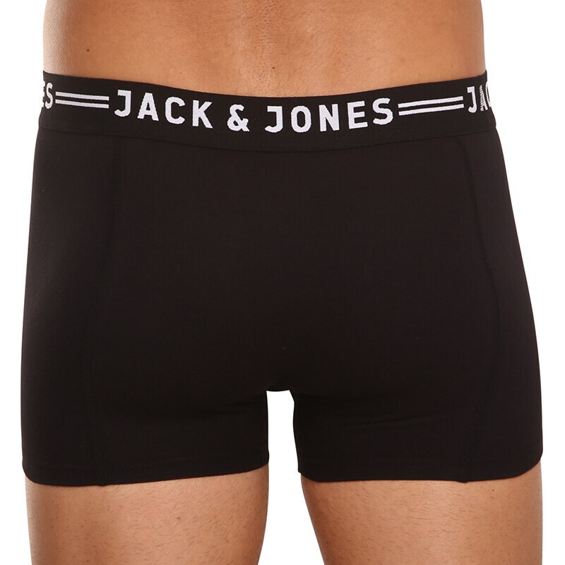 3PACK boxeri bărbați Jack and Jones negri (12081832 - black/black) L