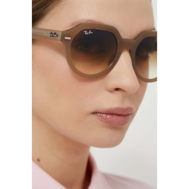 Ray-Ban ochelari de soare culoarea bej