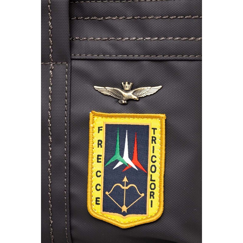 Aeronautica Militare rucsac barbati, culoarea gri, mare, neted