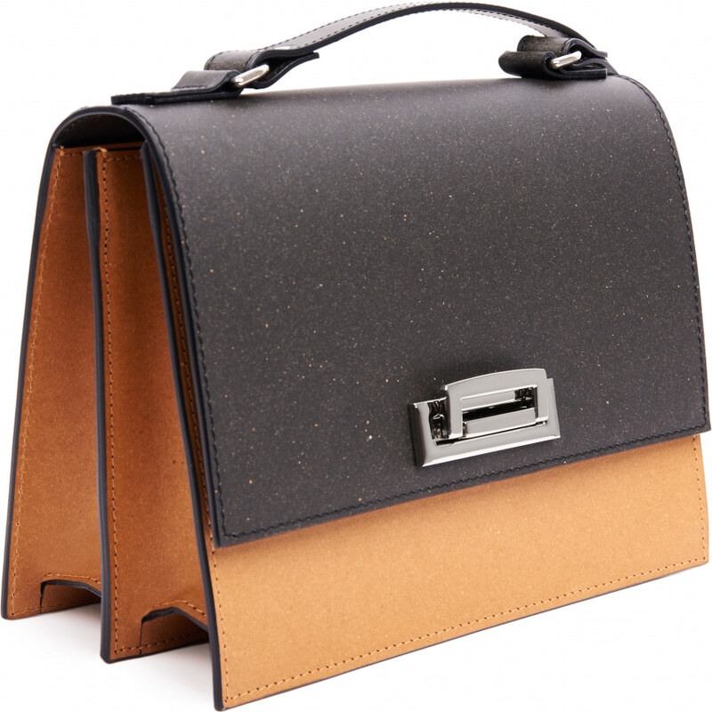Pachet Geanta STAR Natural by Urban Vanilla, din piele naturala reciclata maro + Port card