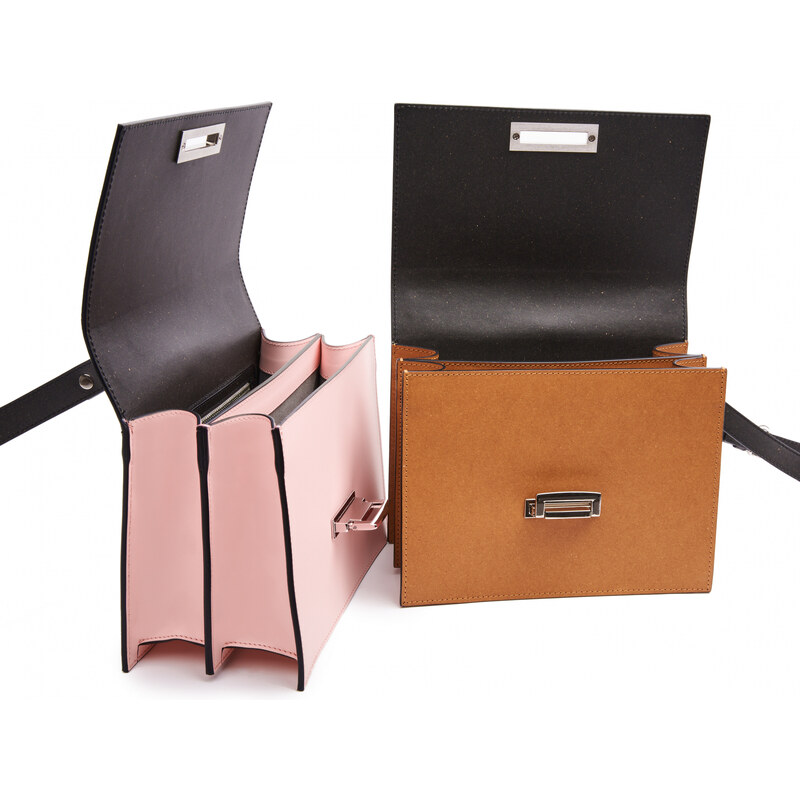 Pachet Geanta STAR Natural by Urban Vanilla, din piele naturala reciclata maro + Port card