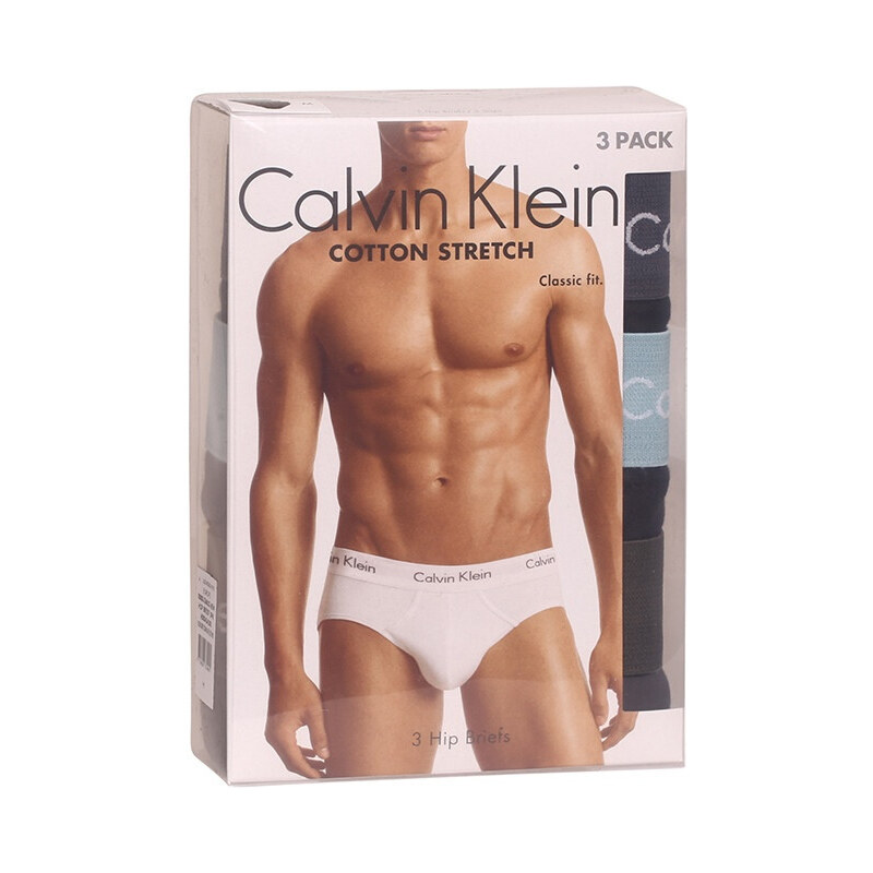 3PACK slipuri bărbați Calvin Klein multicolore (U2661G-6EW) S