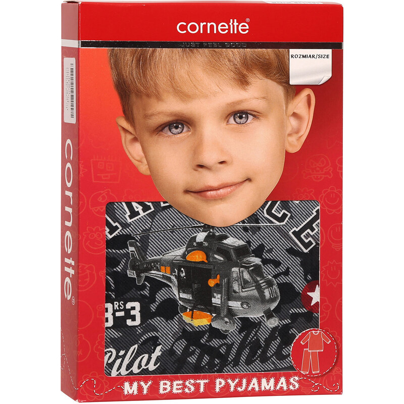 Pijama băieți Cornette Air force (453/118) 110