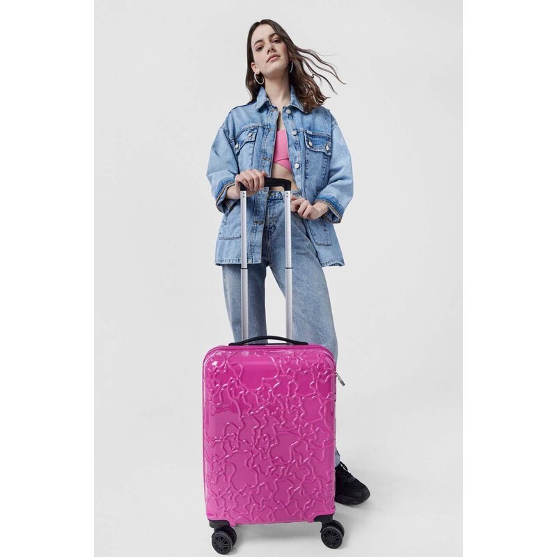 Tous valiza culoarea roz