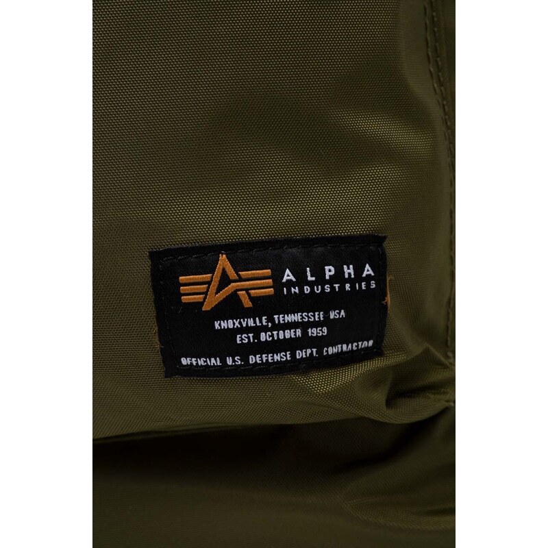 Alpha Industries geantă culoarea verde