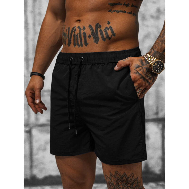 Pantaloni scurti de baie bărbați negri OZONEE JS/XL018/1