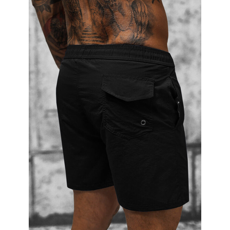 Pantaloni scurti de baie bărbați negri OZONEE JS/XL018/1